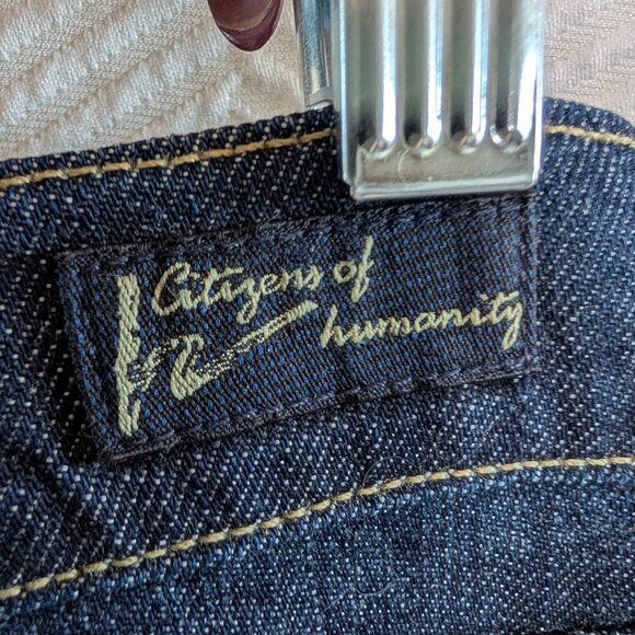 Citizens Of Humanity Amber #263 Stretch High Rise Boot Cut Jeans Size 32 Y2K - Picture 2 of 15